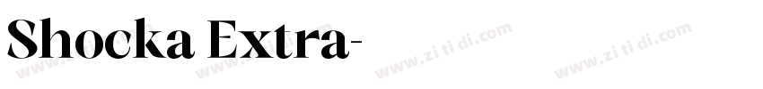 Shocka Extra字体转换